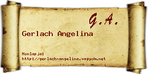 Gerlach Angelina névjegykártya