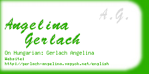 angelina gerlach business card